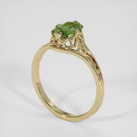 1.52 Ct. Green Sapphire Ring, 14K Yellow Gold 2