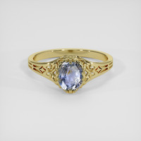 0.97 Ct. Bi Color Sapphire Ring, 14K Yellow Gold 1