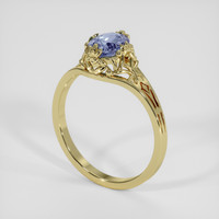 0.97 Ct. Bi Color Sapphire Ring, 14K Yellow Gold 2