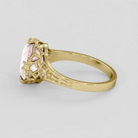 3.59 Ct. Pink Sapphire Ring, 14K Yellow Gold 4