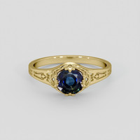 0.80 Ct. Bi Color Sapphire Ring, 14K Yellow Gold 1