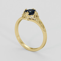 0.80 Ct. Bi Color Sapphire Ring, 14K Yellow Gold 2