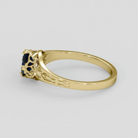 0.80 Ct. Bi Color Sapphire Ring, 14K Yellow Gold 4