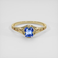 1.01 Ct. Bi Color / Parti Sapphire Ring, 14K Yellow Gold 1