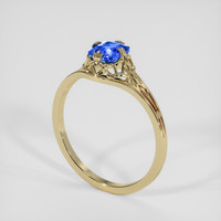 1.01 Ct. Bi Color / Parti Sapphire Ring, 14K Yellow Gold 2
