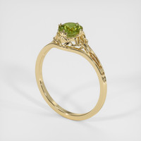 0.66 Ct. Sapphire Ring, 14K Yellow Gold 2