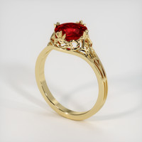 1.69 Ct. Ruby Ring, 14K Yellow Gold 2