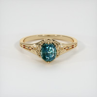 1.19 Ct. Sapphire Ring, 14K Yellow Gold 1