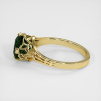 2.56 Ct. Green Sapphire Ring, 14K Yellow Gold 4