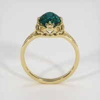 2.52 Ct. Greenish Blue Sapphire Ring, 14K Yellow Gold 3