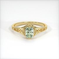 0.95 Ct. Sapphire Ring, 14K Yellow Gold 1