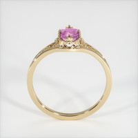 0.74 Ct. Pinkish Purple Sapphire Ring, 14K Yellow Gold 3