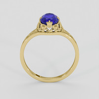 1.39 Ct. Blue Sapphire Ring, 18K Yellow Gold 3