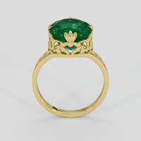 4.43 Ct. Emerald Ring, 18K Yellow Gold 3