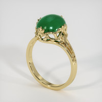 3.33 Ct. Emerald Ring, 18K Yellow Gold 2