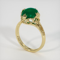 3.25 Ct. Emerald Ring, 18K Yellow Gold 2