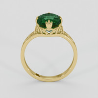 2.00 Ct. Emerald Ring, 18K Yellow Gold 3