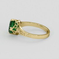 2.00 Ct. Emerald Ring, 18K Yellow Gold 4