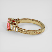 4.30 Ct. Rainbow Moonstone Ring, 18K Yellow Gold 4