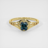 0.55 Ct. Gemstone Ring, 18K Yellow Gold 1
