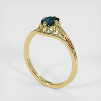 0.55 Ct. Gemstone Ring, 18K Yellow Gold 2
