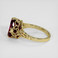 5.05 Ct. Red Garnet Ring, 18K Yellow Gold 4