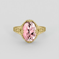 2.74 Ct. Pink Tourmaline Ring, 18K Yellow Gold 1