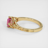 1.39 Ct. Pink Sapphire Ring, 18K Yellow Gold 4