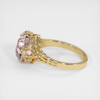 5.28 Ct. Padparadscha Sapphire Ring, 18K Yellow Gold 4