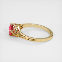 1.02 Ct. Ruby Ring, 18K Yellow Gold 4