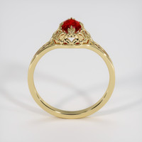 0.57 Ct. Ruby Ring, 18K Yellow Gold 3