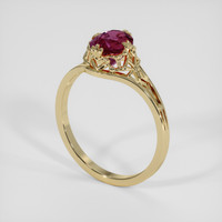 1.52 Ct. Bi Color Sapphire Ring, 18K Yellow Gold 2
