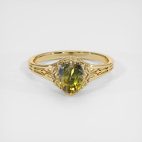 1.71 Ct. Bi Color Sapphire Ring, 18K Yellow Gold 1