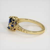 2.56 Ct. Blue Sapphire Ring, 18K Yellow Gold 4