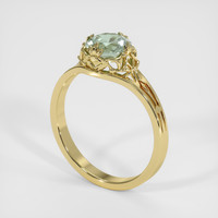 1.17 Ct. Sapphire Ring, 18K Yellow Gold 2