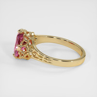1.82 Ct. Pink Sapphire Ring, 18K Yellow Gold 4