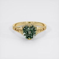 2.13 Ct. Color Change Sapphire Ring, 18K Yellow Gold 1