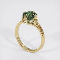 2.13 Ct. Color Change Sapphire Ring, 18K Yellow Gold 2