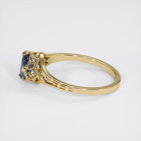 1.05 Ct. Blue Sapphire Ring, 18K Yellow Gold 4