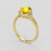 2.51 Ct. Yellow Sapphire Ring, 18K Yellow Gold 2