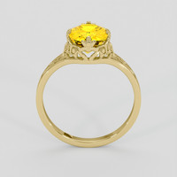 2.51 Ct. Yellow Sapphire Ring, 18K Yellow Gold 3