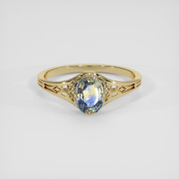 1.16 Ct. Bi Color Sapphire Ring, 18K Yellow Gold 1