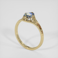 1.16 Ct. Bi Color Sapphire Ring, 18K Yellow Gold 2