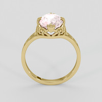 3.59 Ct. Pink Sapphire Ring, 18K Yellow Gold 3