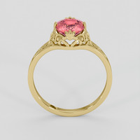 1.51 Ct. Padparadscha Sapphire Ring, 18K Yellow Gold 3