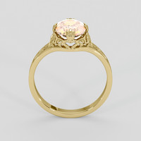 2.25 Ct. Padparadscha Sapphire Ring, 18K Yellow Gold 3
