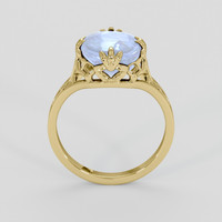 5.88 Ct. Blue Sapphire Ring, 18K Yellow Gold 3