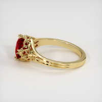 1.69 Ct. Ruby Ring, 18K Yellow Gold 4