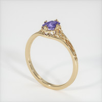 0.80 Ct. Sapphire Ring, 18K Yellow Gold 2