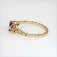 0.80 Ct. Sapphire Ring, 18K Yellow Gold 4